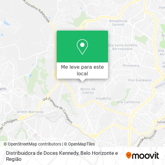 Distribuidora de Doces Kennedy mapa