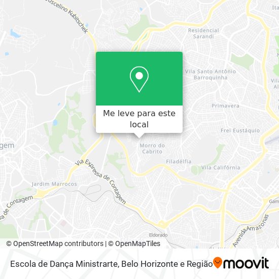 Escola de Dança Ministrarte mapa