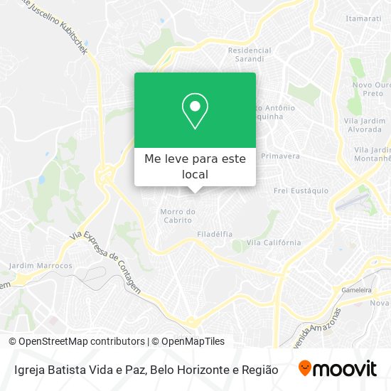 Igreja Batista Vida e Paz mapa