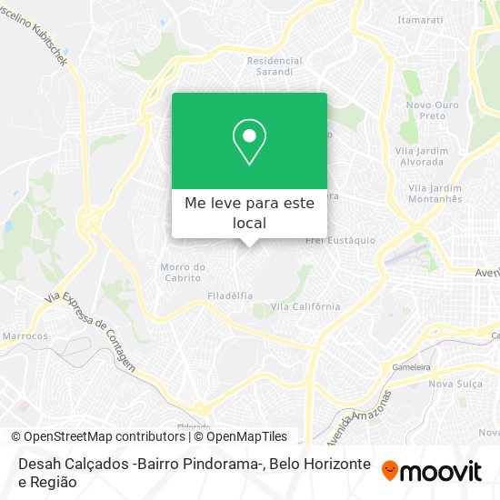 Desah Calçados -Bairro Pindorama- mapa