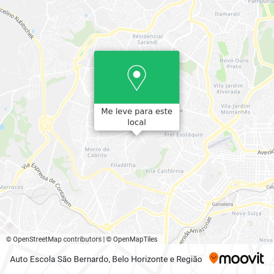 Auto Escola São Bernardo mapa