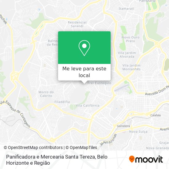 Panificadora e Mercearia Santa Tereza mapa