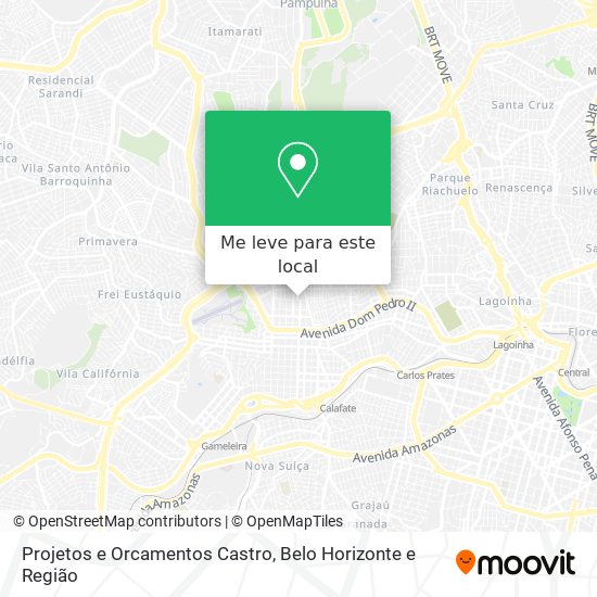 Projetos e Orcamentos Castro mapa