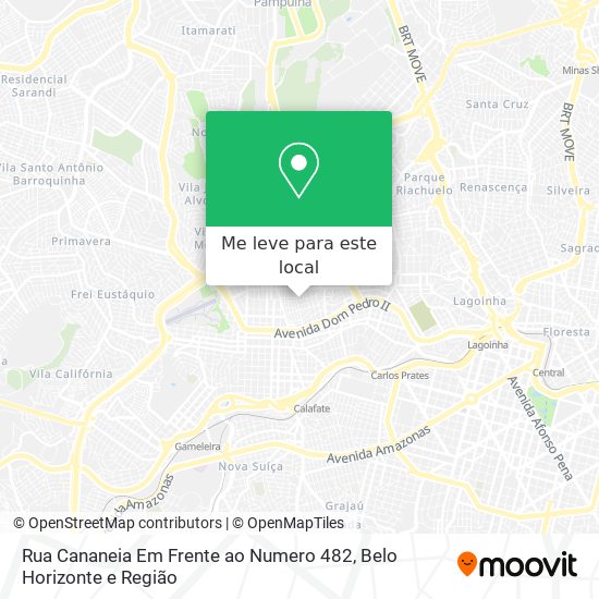 Rua Cananeia Em Frente ao Numero 482 mapa