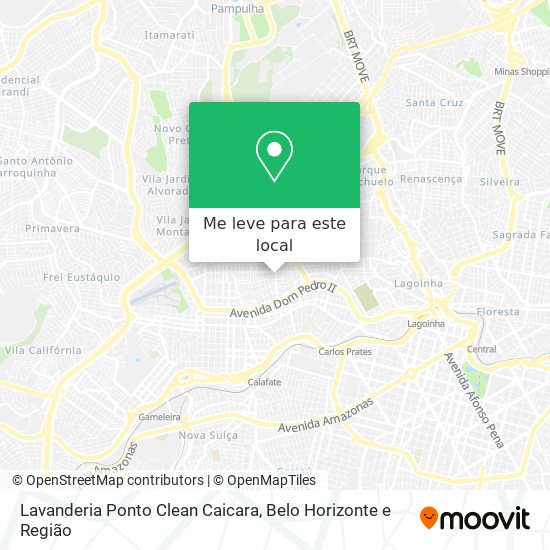 Lavanderia Ponto Clean Caicara mapa