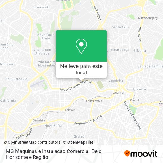 MG Maquinas e Instalacao Comercial mapa