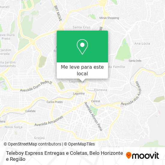 Teleboy Express Entregas e Coletas mapa