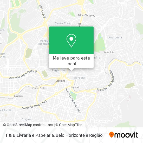 T & B Livraria e Papelaria mapa