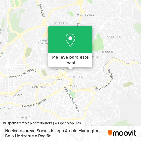 Nucleo de Acao Social Joseph Arnold Harrington mapa
