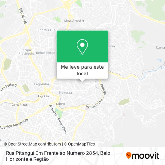 Rua Pitangui Em Frente ao Numero 2854 mapa