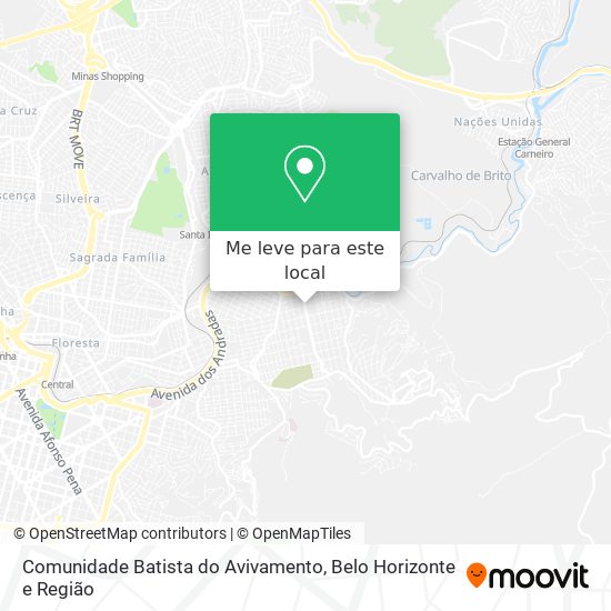 Comunidade Batista do Avivamento mapa