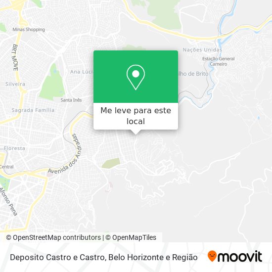 Deposito Castro e Castro mapa