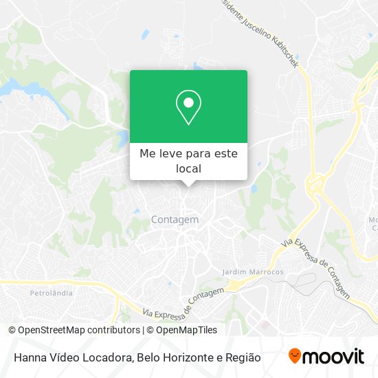 Hanna Vídeo Locadora mapa