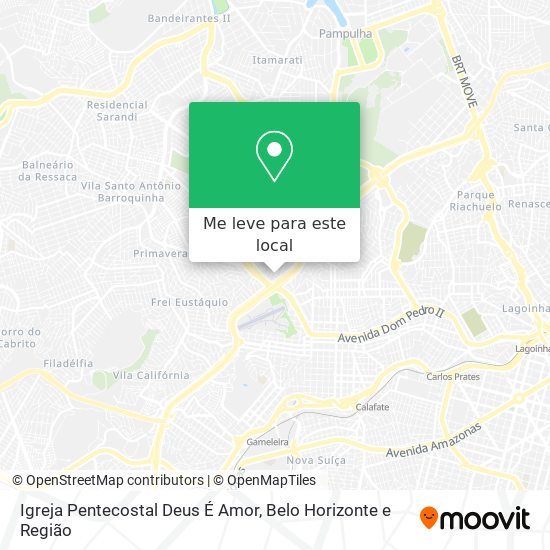 Igreja Pentecostal Deus É Amor mapa