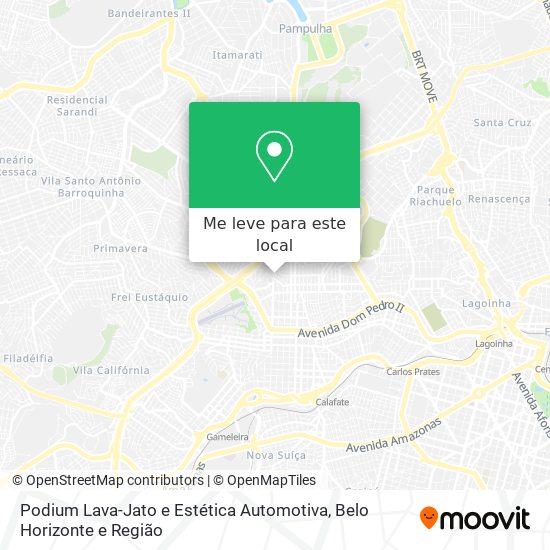 Podium Lava-Jato e Estética Automotiva mapa