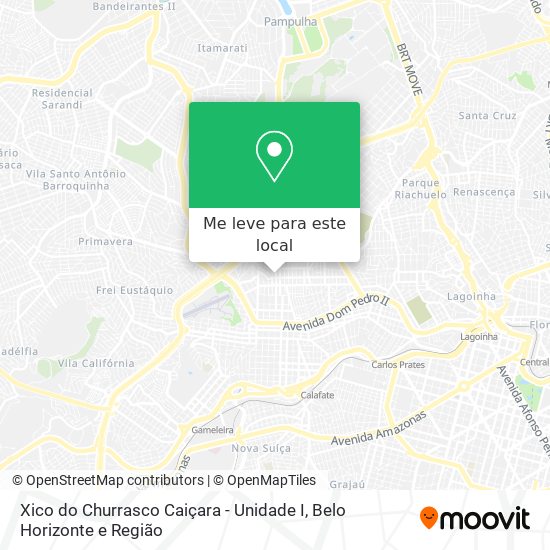 Xico do Churrasco Caiçara - Unidade I mapa
