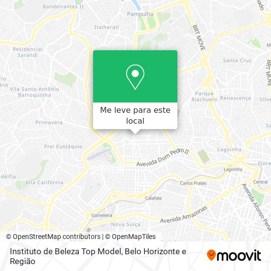 Instituto de Beleza Top Model mapa