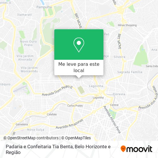 Padaria e Confeitaria Tia Benta mapa