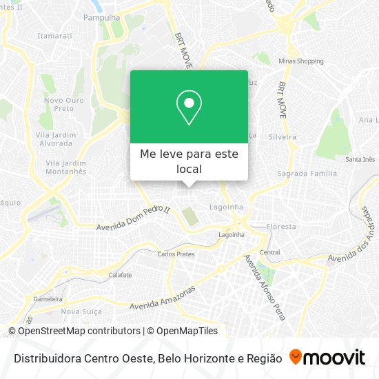 Distribuidora Centro Oeste mapa