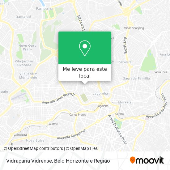 Vidraçaria Vidrense mapa