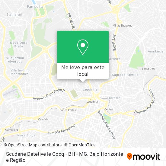 Scuderie Detetive le Cocq - BH - MG mapa