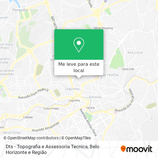 Dts - Topografia e Assessoria Tecnica mapa