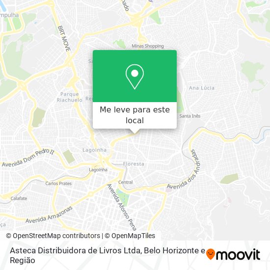 Asteca Distribuidora de Livros Ltda mapa