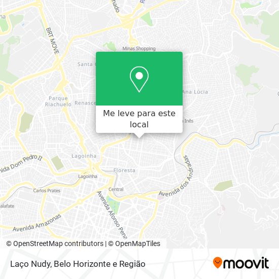 Laço Nudy mapa