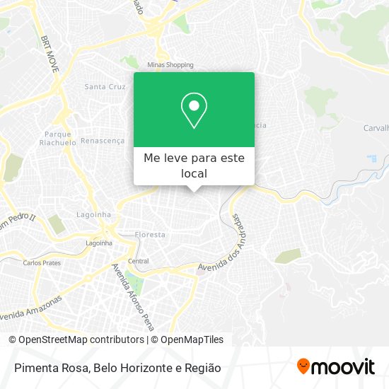 Pimenta Rosa mapa