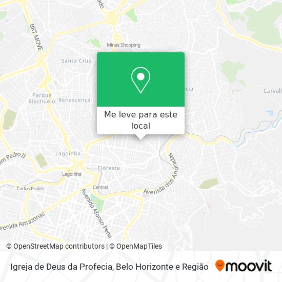 Igreja de Deus da Profecia mapa