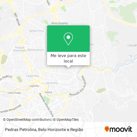 Pedras Petrolina mapa