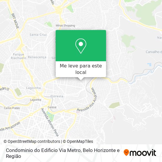 Condominio do Edificio Via Metro mapa