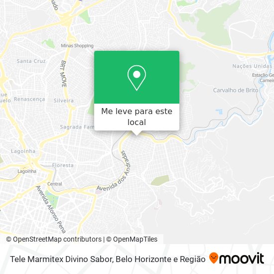 Tele Marmitex Divino Sabor mapa