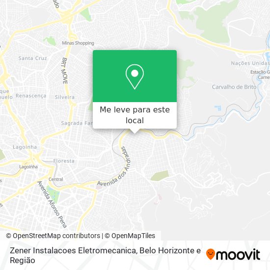 Zener Instalacoes Eletromecanica mapa