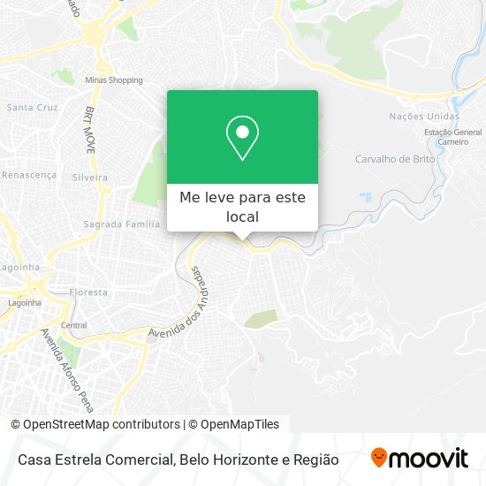 Casa Estrela Comercial mapa