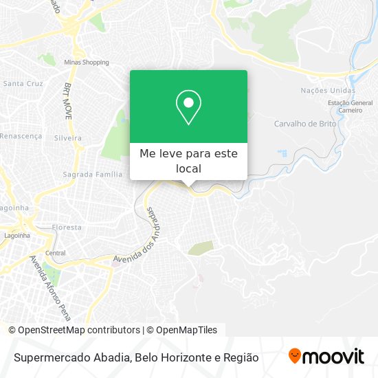 Supermercado Abadia mapa