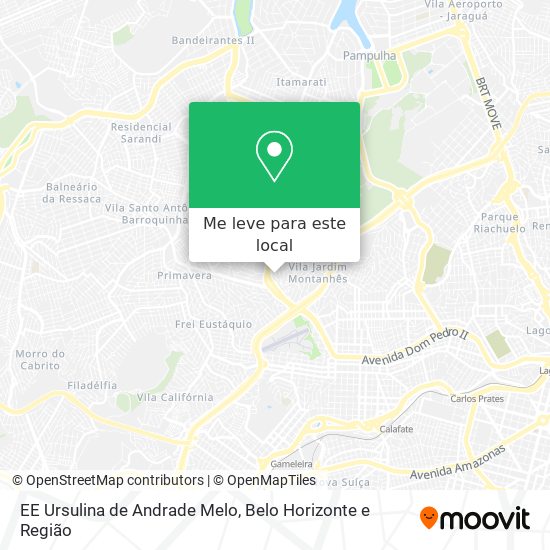 EE Ursulina de Andrade Melo mapa