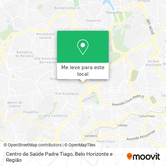 Centro de Saúde Padre Tiago mapa