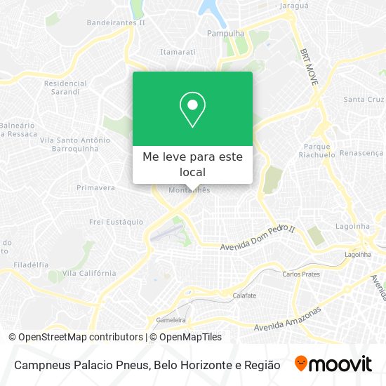 Campneus Palacio Pneus mapa