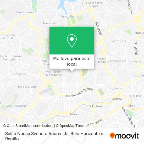 Salão Nossa Senhora Aparecida mapa