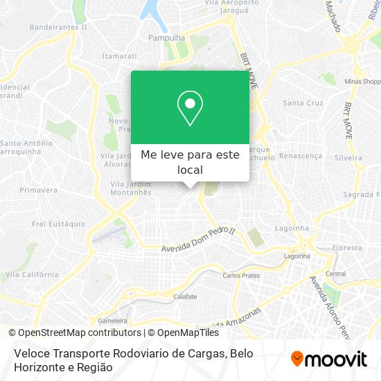 Veloce Transporte Rodoviario de Cargas mapa