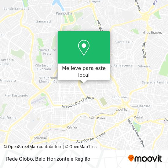 Rede Globo mapa