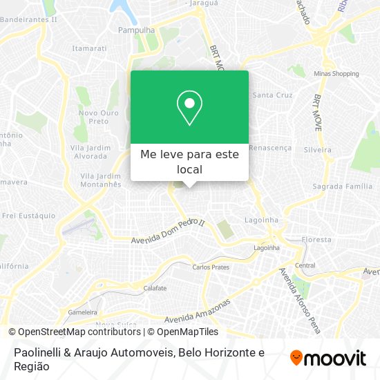 Paolinelli & Araujo Automoveis mapa