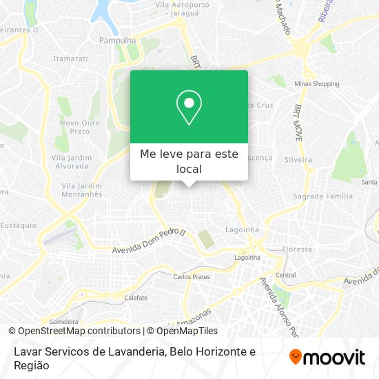 Lavar Servicos de Lavanderia mapa