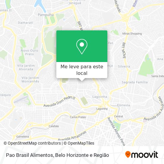 Pao Brasil Alimentos mapa