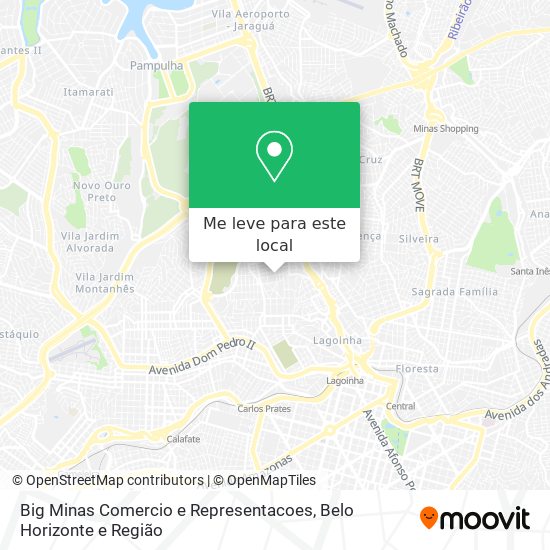 Big Minas Comercio e Representacoes mapa