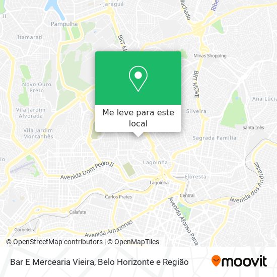 Bar E Mercearia Vieira mapa