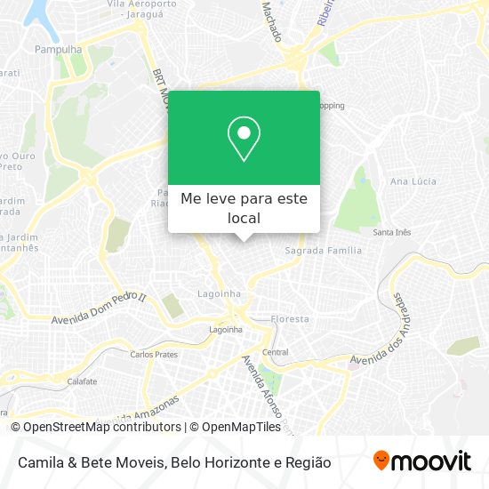 Camila & Bete Moveis mapa