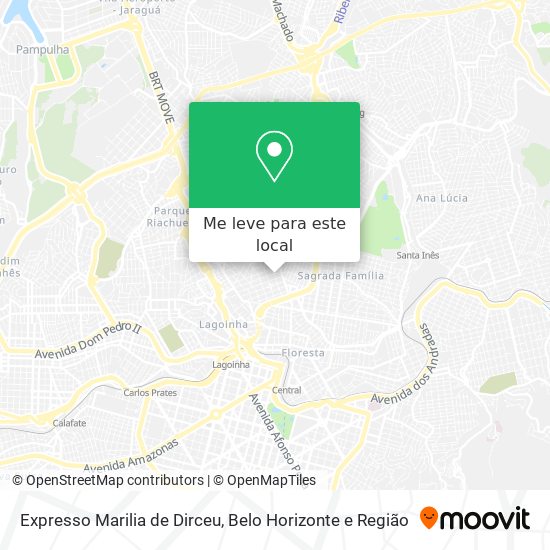 Expresso Marilia de Dirceu mapa