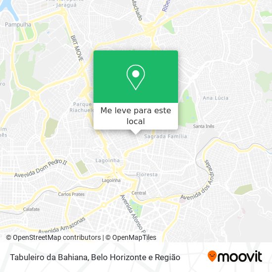 Tabuleiro da Bahiana mapa